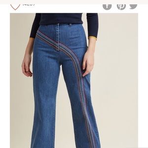 ModCloth high waisted bellbottom jeans